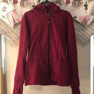 Red Lululemon Scuba Hoodie